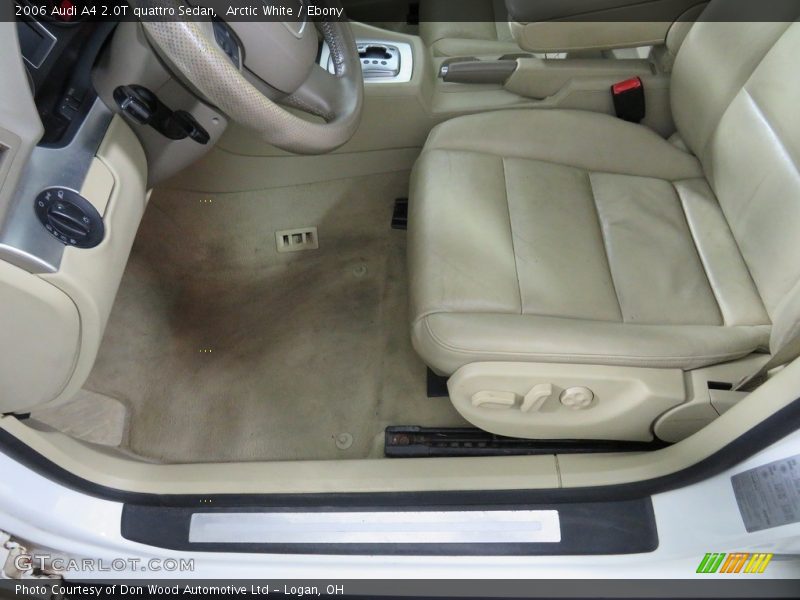 Arctic White / Ebony 2006 Audi A4 2.0T quattro Sedan