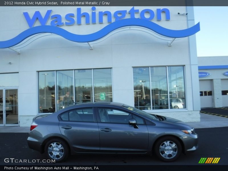 Polished Metal Metallic / Gray 2012 Honda Civic Hybrid Sedan