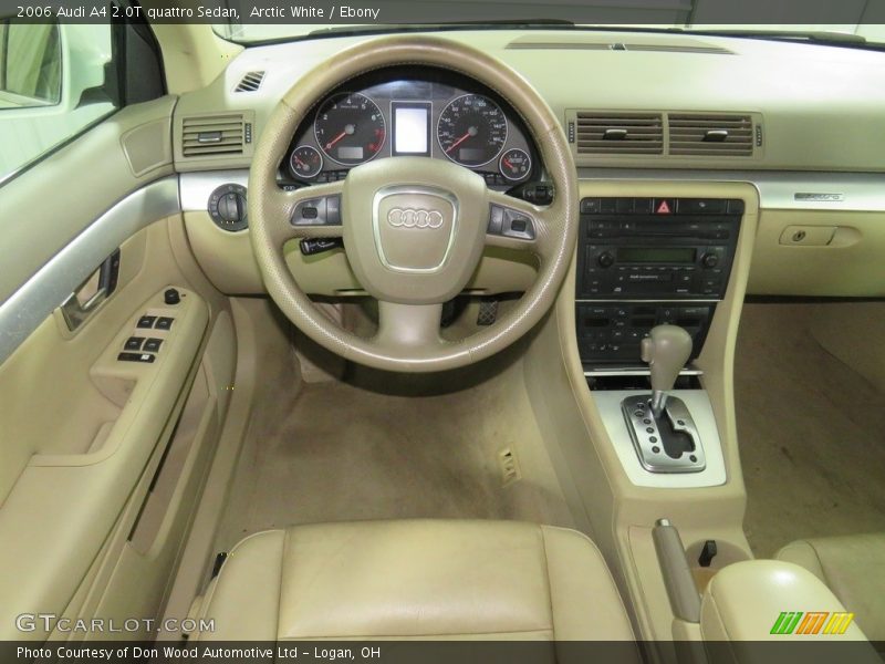 Arctic White / Ebony 2006 Audi A4 2.0T quattro Sedan