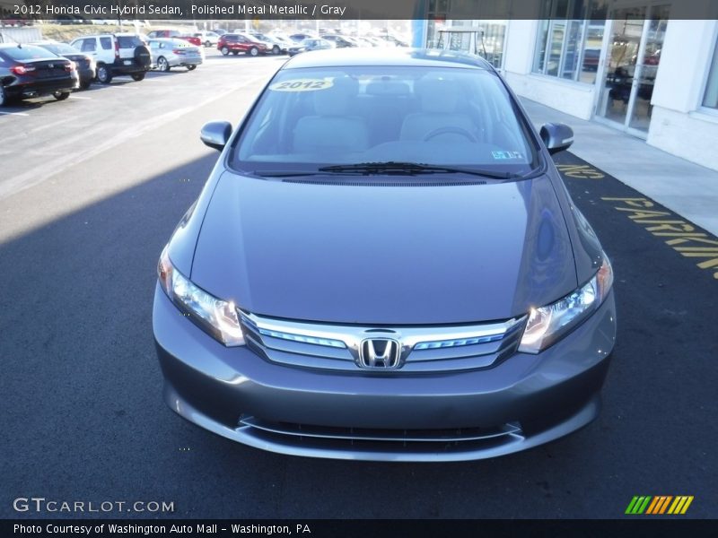 Polished Metal Metallic / Gray 2012 Honda Civic Hybrid Sedan