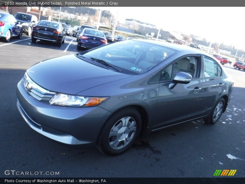 Polished Metal Metallic / Gray 2012 Honda Civic Hybrid Sedan