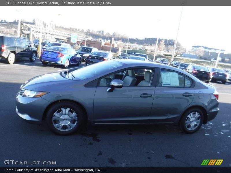 Polished Metal Metallic / Gray 2012 Honda Civic Hybrid Sedan