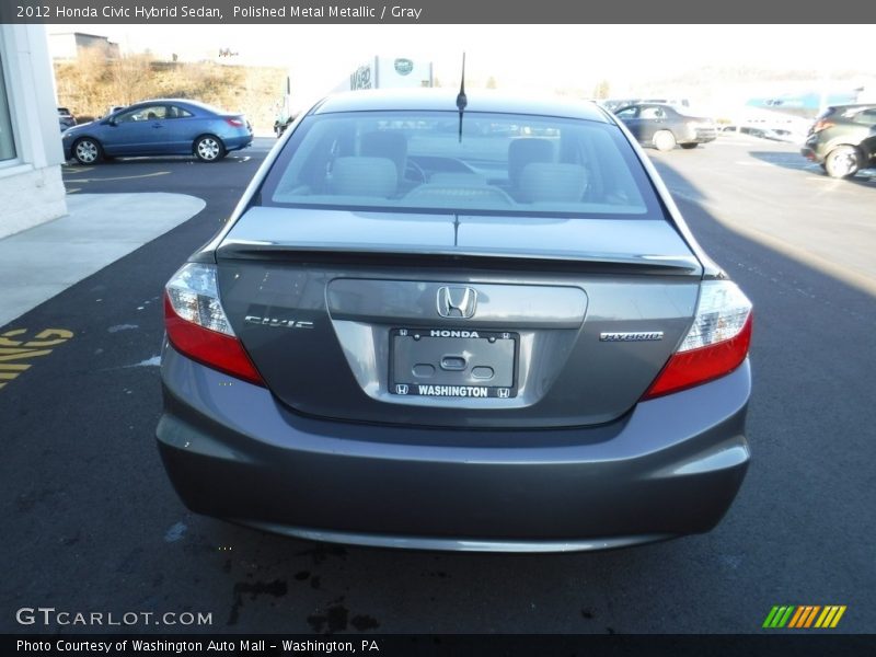Polished Metal Metallic / Gray 2012 Honda Civic Hybrid Sedan