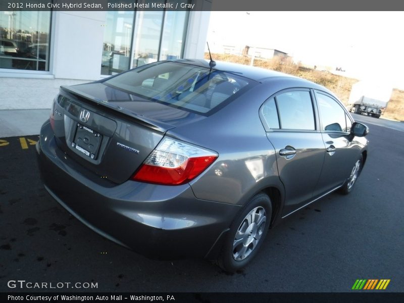Polished Metal Metallic / Gray 2012 Honda Civic Hybrid Sedan