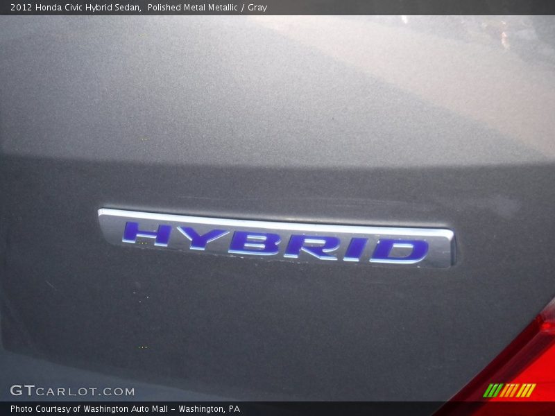 Polished Metal Metallic / Gray 2012 Honda Civic Hybrid Sedan