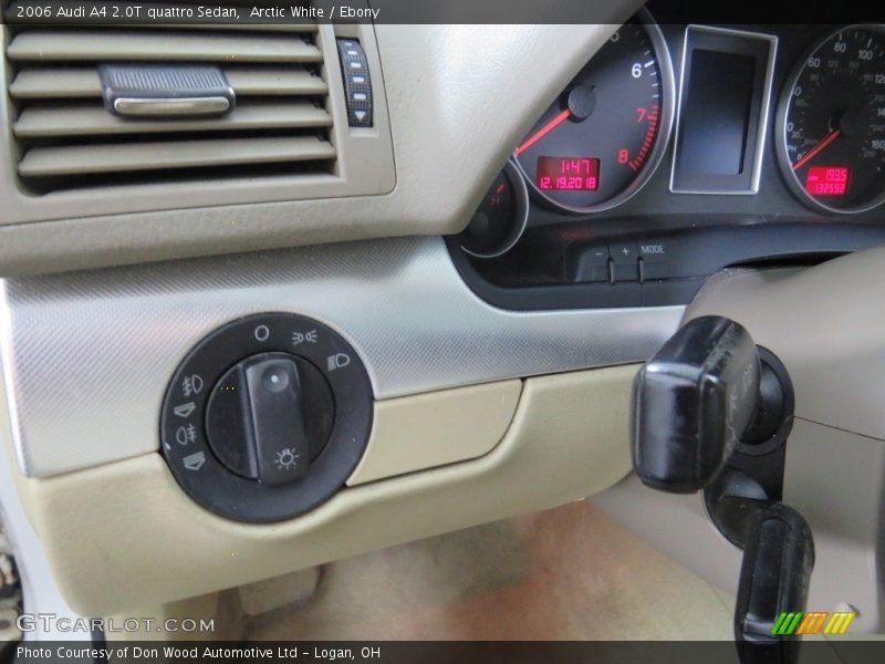 Arctic White / Ebony 2006 Audi A4 2.0T quattro Sedan