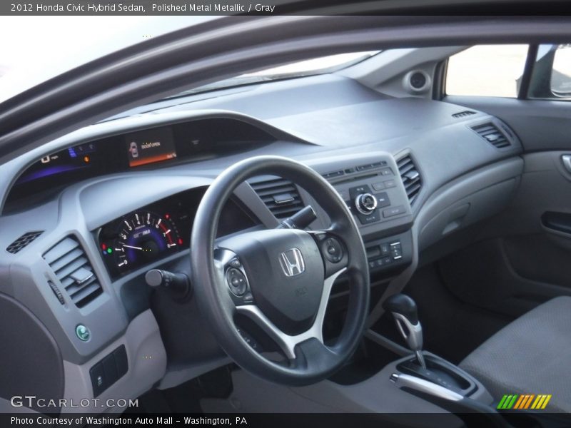 Polished Metal Metallic / Gray 2012 Honda Civic Hybrid Sedan