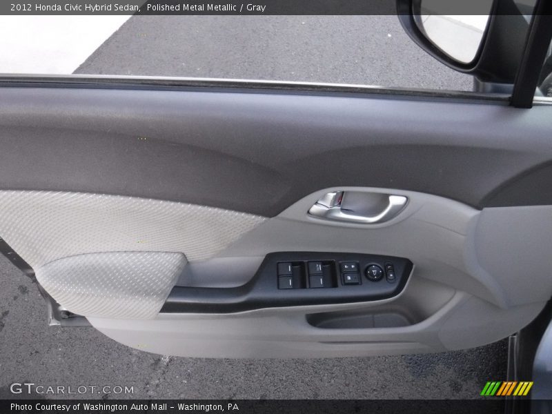 Polished Metal Metallic / Gray 2012 Honda Civic Hybrid Sedan