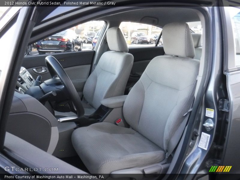 Polished Metal Metallic / Gray 2012 Honda Civic Hybrid Sedan