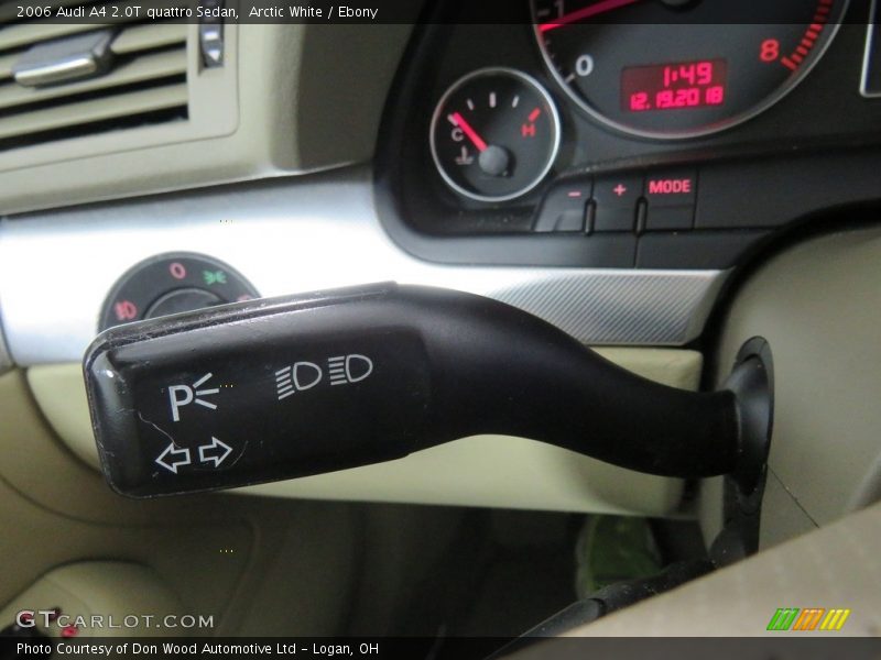 Arctic White / Ebony 2006 Audi A4 2.0T quattro Sedan