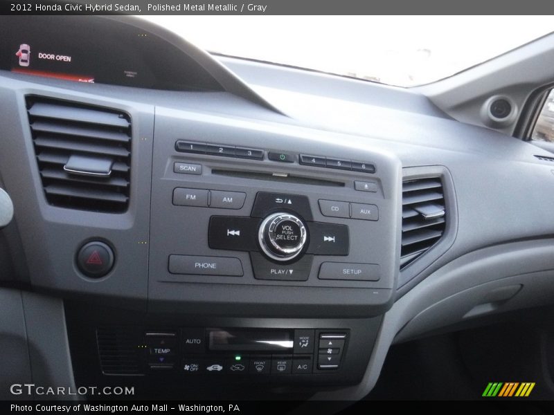 Polished Metal Metallic / Gray 2012 Honda Civic Hybrid Sedan