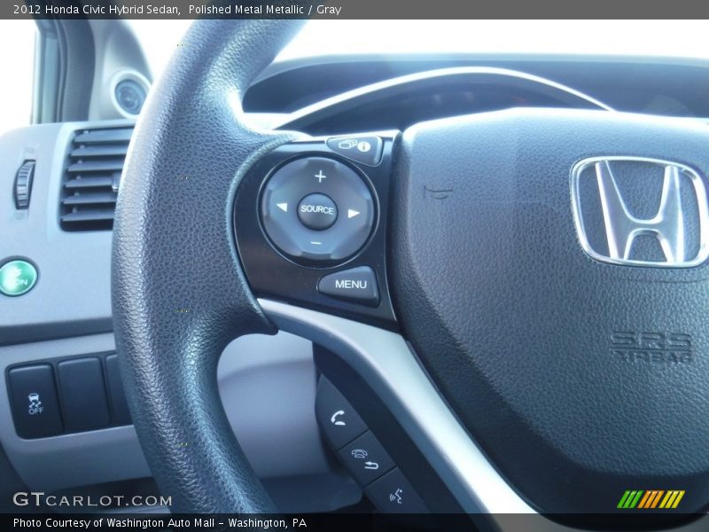 Polished Metal Metallic / Gray 2012 Honda Civic Hybrid Sedan
