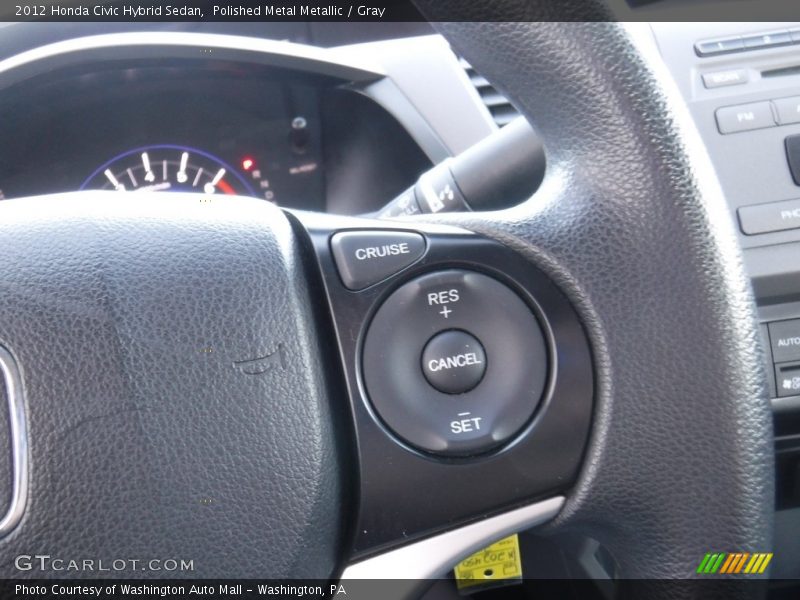 Polished Metal Metallic / Gray 2012 Honda Civic Hybrid Sedan