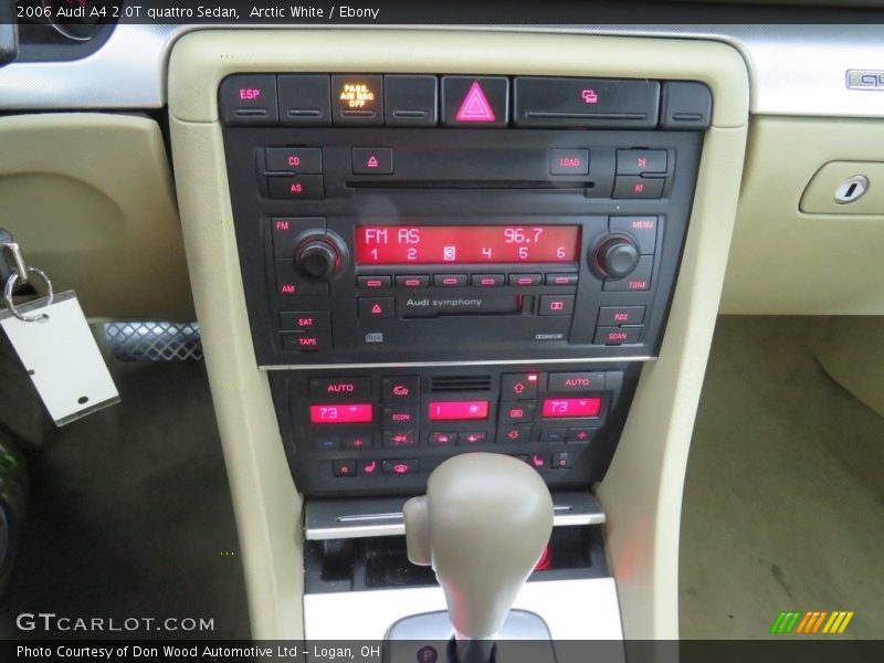 Arctic White / Ebony 2006 Audi A4 2.0T quattro Sedan