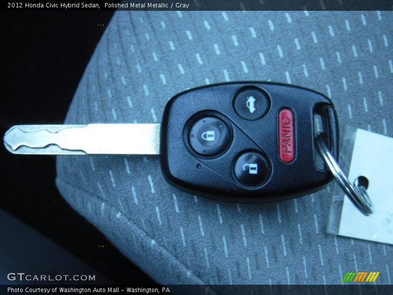 Polished Metal Metallic / Gray 2012 Honda Civic Hybrid Sedan