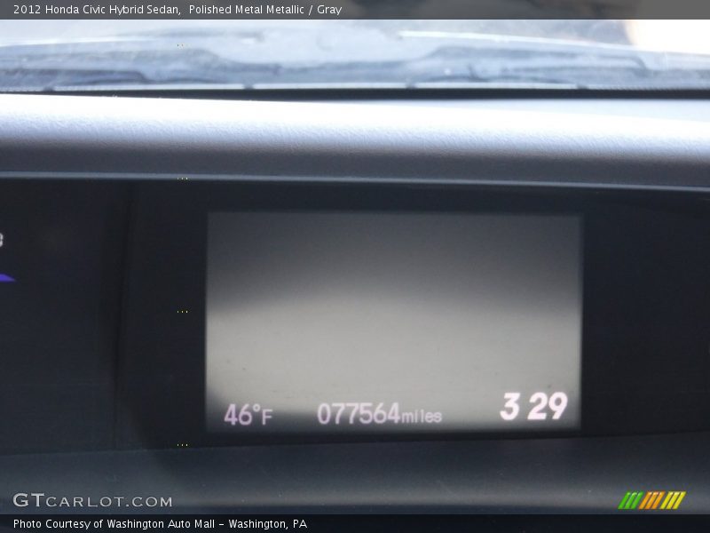 Polished Metal Metallic / Gray 2012 Honda Civic Hybrid Sedan
