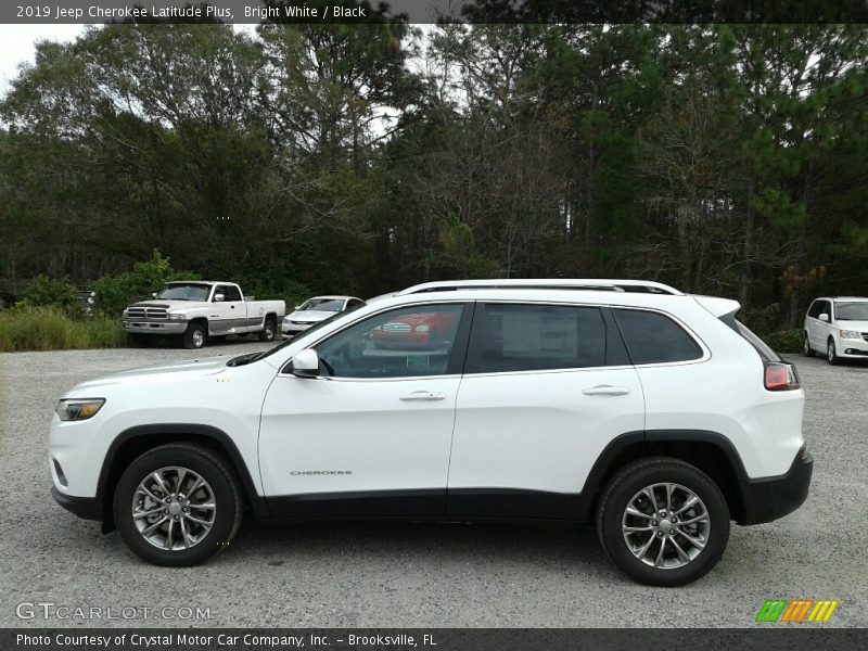 Bright White / Black 2019 Jeep Cherokee Latitude Plus