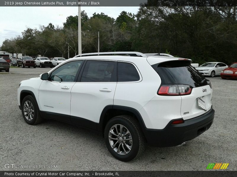 Bright White / Black 2019 Jeep Cherokee Latitude Plus