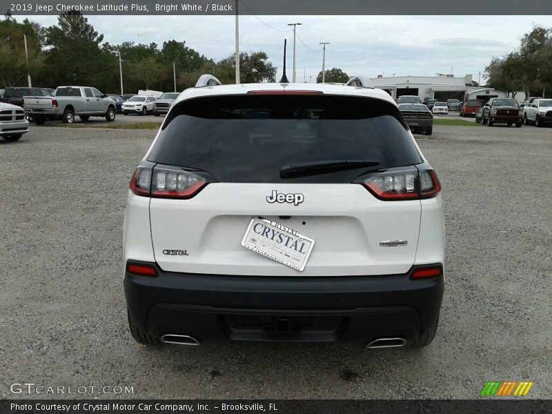 Bright White / Black 2019 Jeep Cherokee Latitude Plus