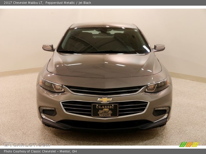 Pepperdust Metallic / Jet Black 2017 Chevrolet Malibu LT