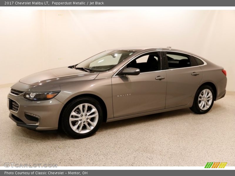 Pepperdust Metallic / Jet Black 2017 Chevrolet Malibu LT