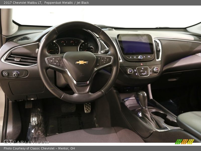 Pepperdust Metallic / Jet Black 2017 Chevrolet Malibu LT