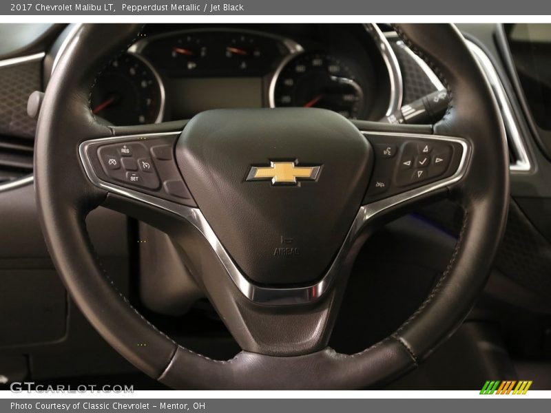 Pepperdust Metallic / Jet Black 2017 Chevrolet Malibu LT