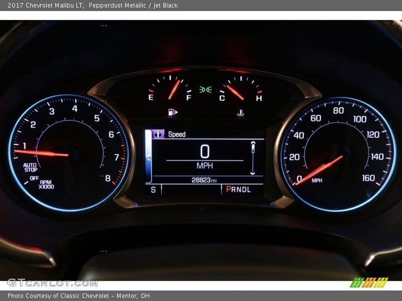 Pepperdust Metallic / Jet Black 2017 Chevrolet Malibu LT