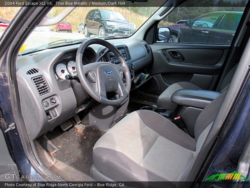 True Blue Metallic / Medium/Dark Flint 2004 Ford Escape XLS V6