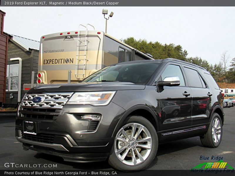 Magnetic / Medium Black/Desert Copper 2019 Ford Explorer XLT