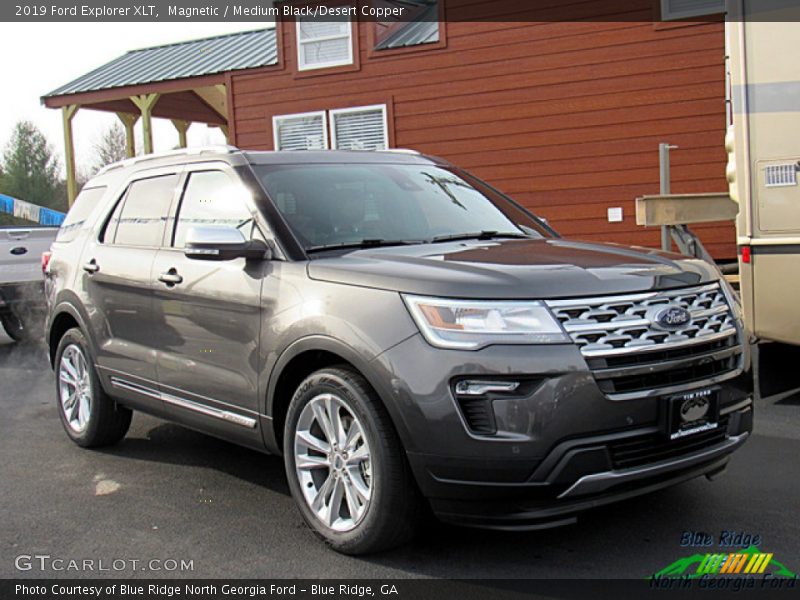 Magnetic / Medium Black/Desert Copper 2019 Ford Explorer XLT