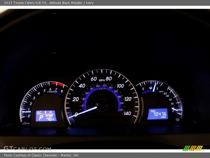 Attitude Black Metallic / Ivory 2013 Toyota Camry XLE V6