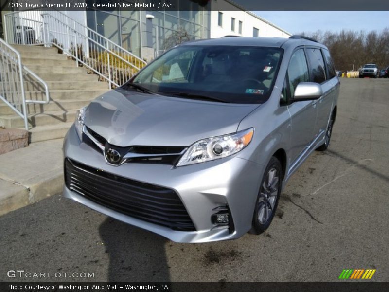 Celestial Silver Metallic / Ash 2019 Toyota Sienna LE AWD