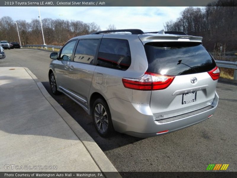 Celestial Silver Metallic / Ash 2019 Toyota Sienna LE AWD