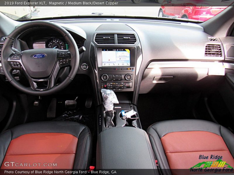Magnetic / Medium Black/Desert Copper 2019 Ford Explorer XLT
