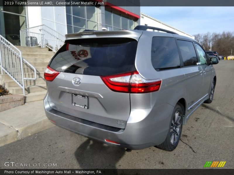Celestial Silver Metallic / Ash 2019 Toyota Sienna LE AWD