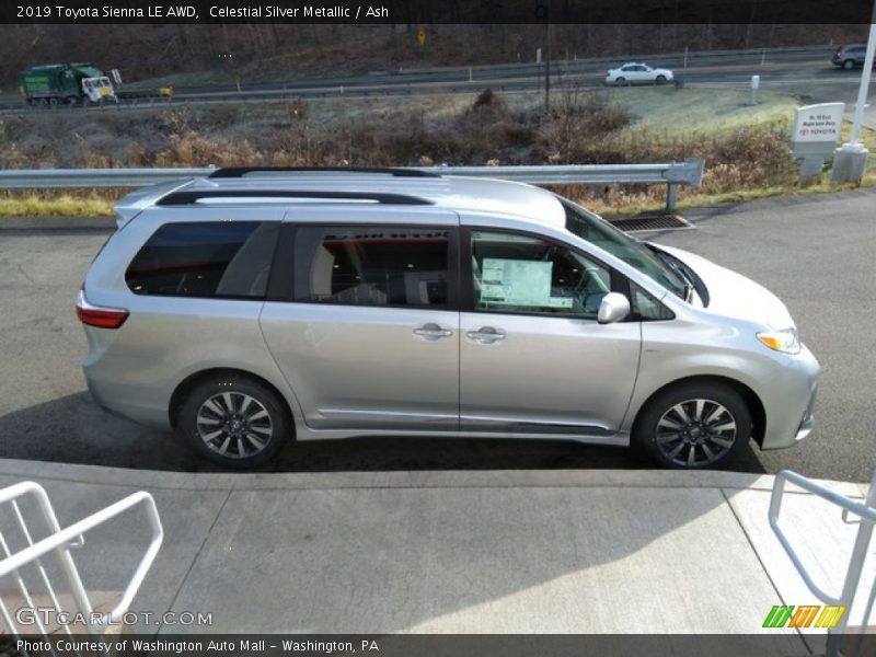 Celestial Silver Metallic / Ash 2019 Toyota Sienna LE AWD