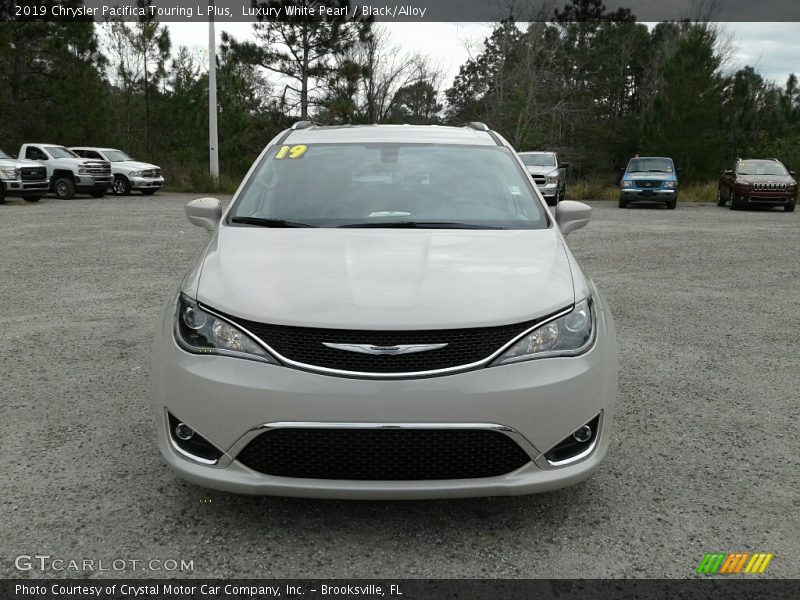Luxury White Pearl / Black/Alloy 2019 Chrysler Pacifica Touring L Plus