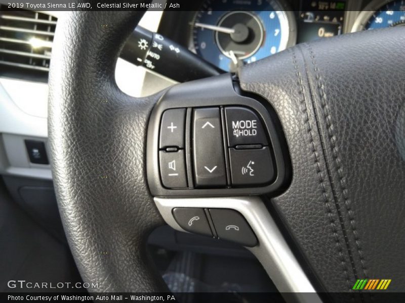 Celestial Silver Metallic / Ash 2019 Toyota Sienna LE AWD
