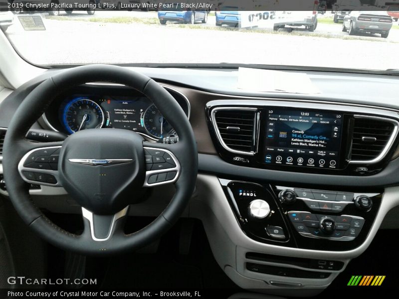 Luxury White Pearl / Black/Alloy 2019 Chrysler Pacifica Touring L Plus