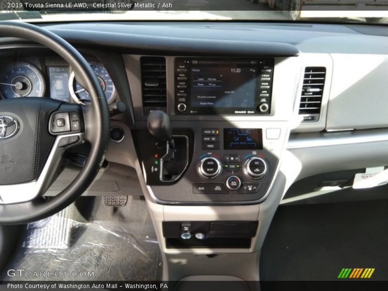 Celestial Silver Metallic / Ash 2019 Toyota Sienna LE AWD