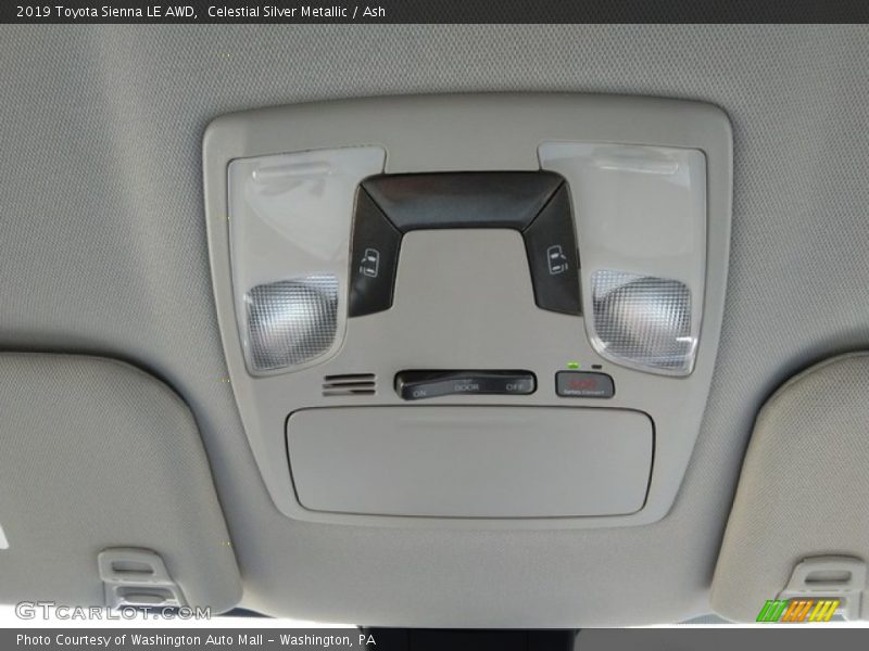 Celestial Silver Metallic / Ash 2019 Toyota Sienna LE AWD