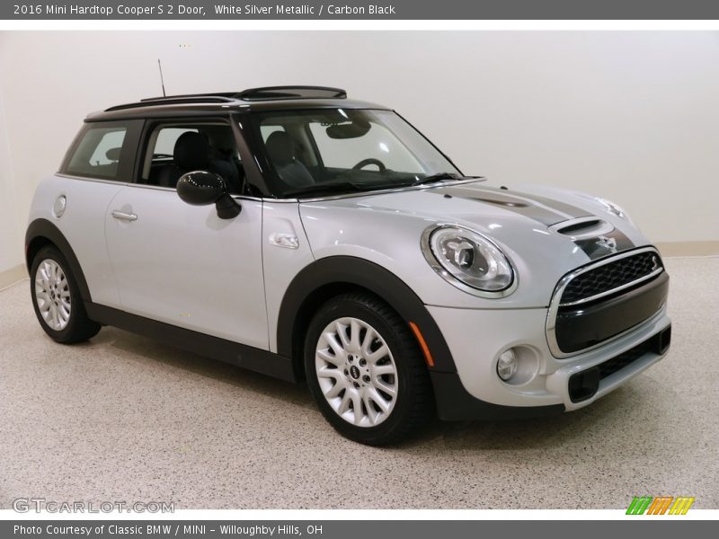 White Silver Metallic / Carbon Black 2016 Mini Hardtop Cooper S 2 Door
