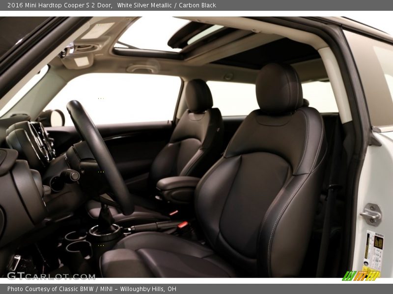 White Silver Metallic / Carbon Black 2016 Mini Hardtop Cooper S 2 Door