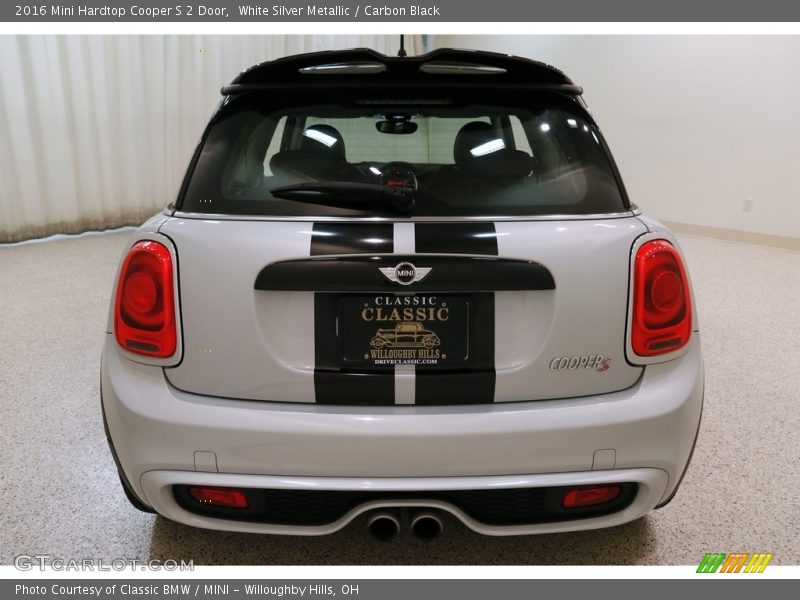 White Silver Metallic / Carbon Black 2016 Mini Hardtop Cooper S 2 Door
