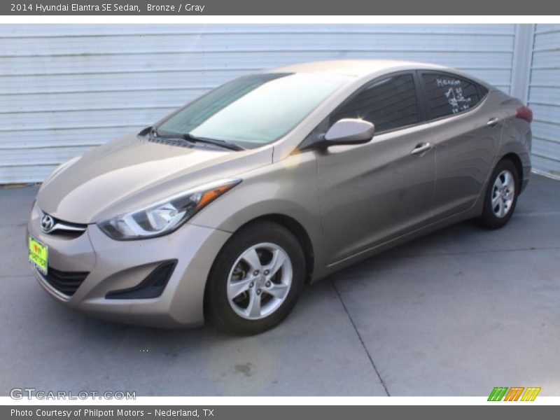 Bronze / Gray 2014 Hyundai Elantra SE Sedan