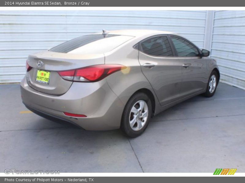 Bronze / Gray 2014 Hyundai Elantra SE Sedan