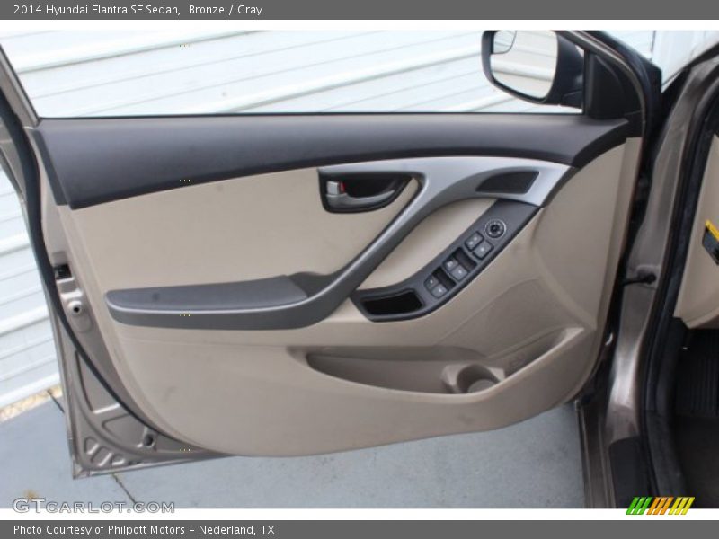 Bronze / Gray 2014 Hyundai Elantra SE Sedan