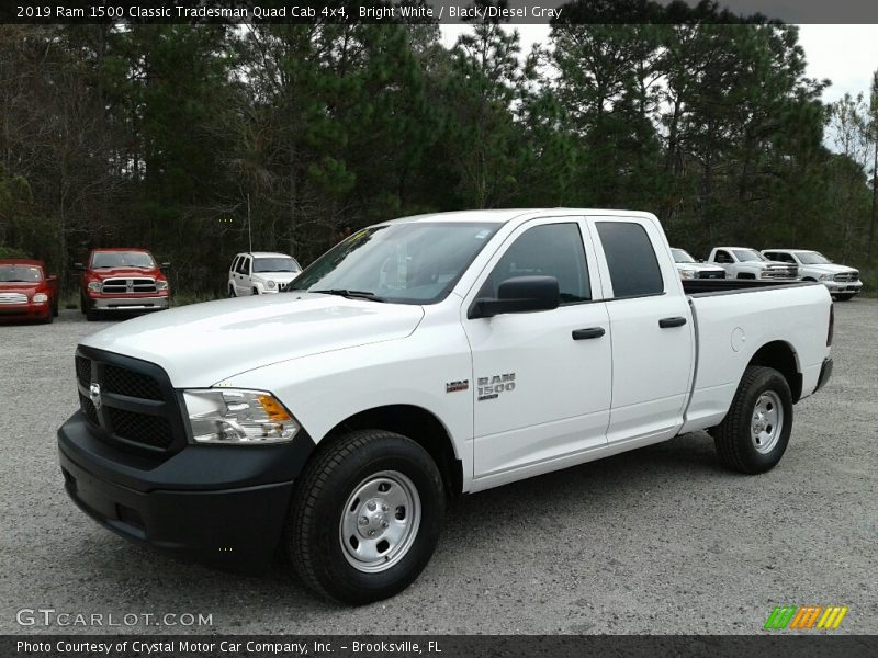 Bright White / Black/Diesel Gray 2019 Ram 1500 Classic Tradesman Quad Cab 4x4