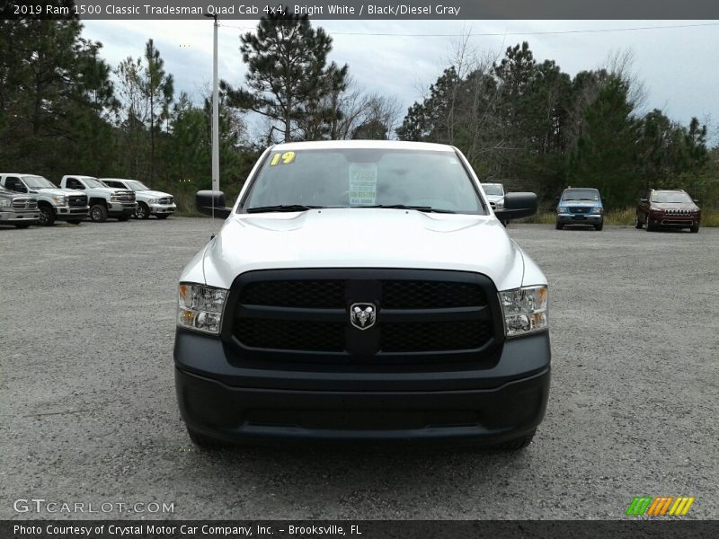 Bright White / Black/Diesel Gray 2019 Ram 1500 Classic Tradesman Quad Cab 4x4